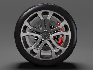 range rover svautobiography dynamic wheel 2017 3D मॉडल
