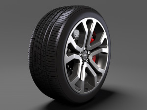 range rover svautobiography dynamic wheel 2017 3D Model