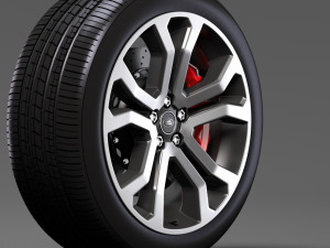 range rover svautobiography dynamic wheel 2017 3D Model