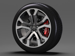 range rover svautobiography dynamic wheel 2017 3D Model