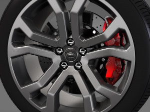 range rover svautobiography dynamic wheel 2017 3D Model