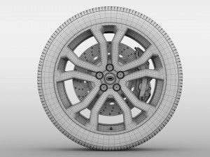 range rover svautobiography dynamic wheel 2017 3D Model