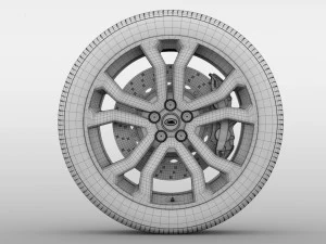 range rover svautobiography dynamic wheel 2017 3D Model