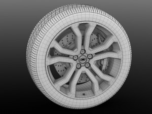 range rover svautobiography dynamic wheel 2017 3D Model