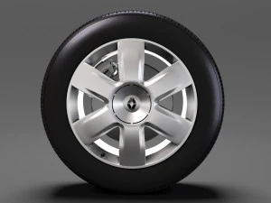 르노 캉구 휠 2017 3D 모델