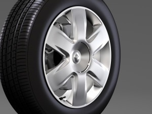 renault kangoo wheel 2017 3D Model
