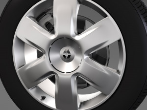renault kangoo wheel 2017 3D Model