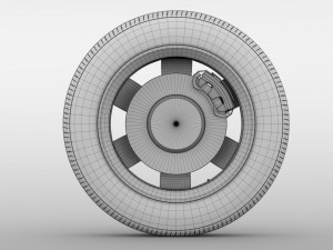 renault kangoo wheel 2017 3D Model