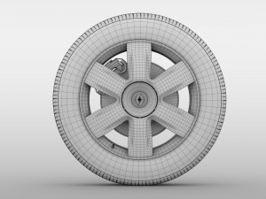 renault kangoo wheel 2017 3D Model