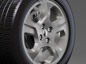 renault logan wheel 2017 Modelo 3D