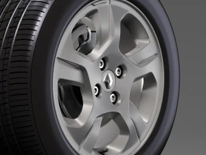 renault logan wheel 2017 3D Model