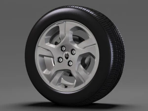 renault logan wheel 2017 3D Model