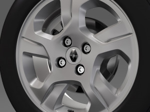renault logan wheel 2017 Modelo 3D