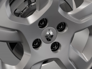 renault logan wheel 2017 Modelo 3D