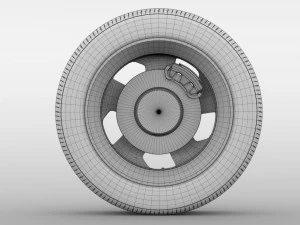 renault logan wheel 2017 3D Model
