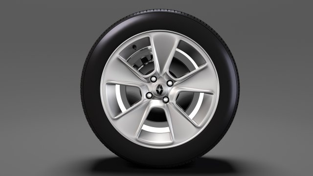 renault sandero wheel 2016 Modelo 3D .c4d .max .obj .3ds .fbx .stl .blend 