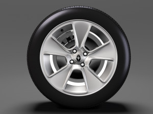 renault sandero wheel 2016 3D 모델