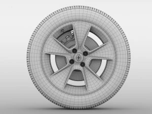 renault sandero wheel 2016 3D Model