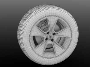 renault sandero wheel 2016 Modelo 3D