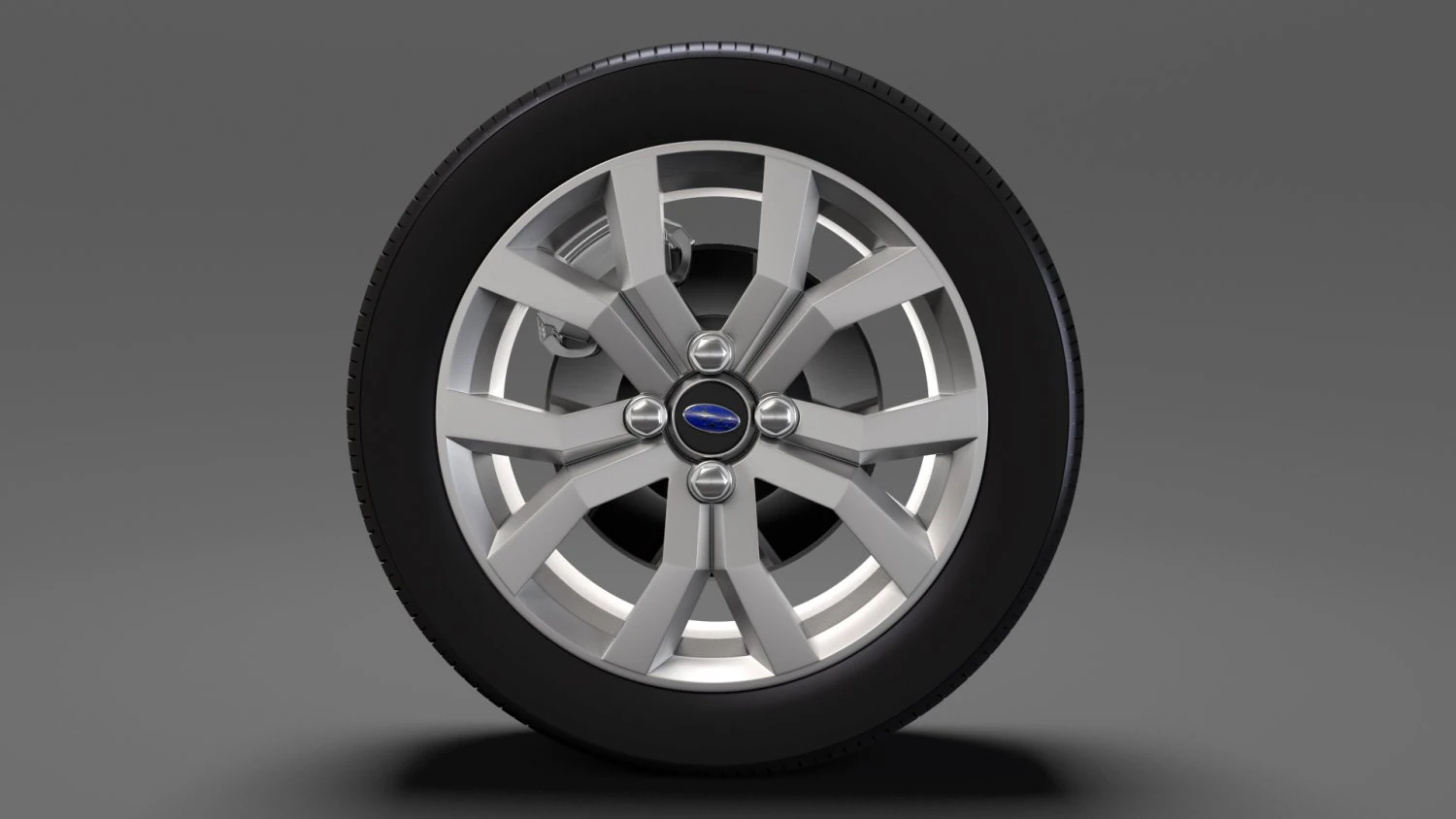 subaru justy rs wheel 2017 3D Model .c4d .max .obj .3ds .fbx .stl .blend 