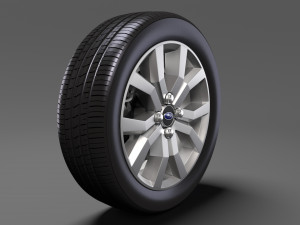 subaru justy rs wheel 2017 3D 모델