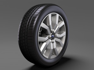 subaru justy rs wheel 2017 3D 모델