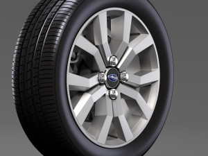 subaru justy rs wheel 2017 3D 모델