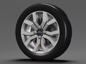 subaru justy rs wheel 2017 3D 모델