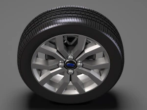 subaru justy rs wheel 2017 3D Model