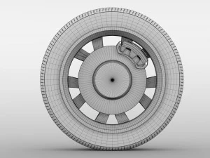 subaru justy rs wheel 2017 3D Model