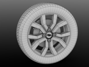 subaru justy rs wheel 2017 3D 모델