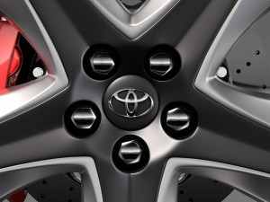 toyota prius 2017 wheel 3D Модель