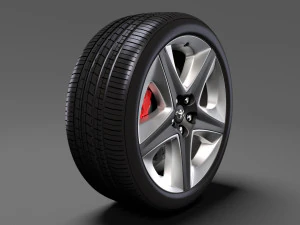 toyota prius 2017 wheel 3D Model