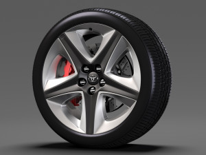 toyota prius 2017 wheel 3D Модель