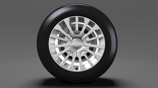 toyota proace van wheel 2017 3D Model .c4d .max .obj .3ds .fbx .stl .blend 