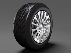 toyota proace van wheel 2017 3D Model