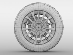 toyota proace van wheel 2017 3D Model