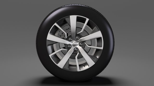 toyota proace verso wheel 2017 3D Model .c4d .max .obj .3ds .fbx .stl .blend 