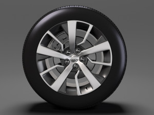 toyota proace verso wheel 2017 3D Model