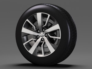 toyota proace verso wheel 2017 3D Model