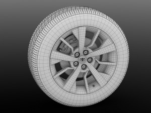 toyota proace verso wheel 2017 3D Model