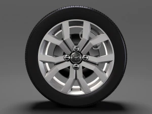 toyota tank wheel 2017 3D Model
