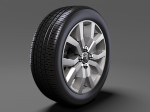 toyota tank wheel 2017 3D Model