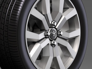 toyota tank wheel 2017 3D Model