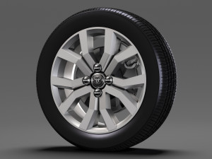 toyota tank wheel 2017 3D Model