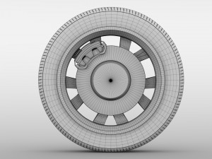 toyota tank wheel 2017 3D Model