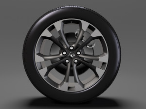 vauxhall cascada wheel 2017 3D Модель