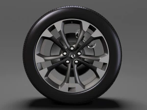vauxhall cascada wheel 2017 3D Model