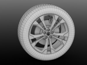 vauxhall cascada wheel 2017 3D Модель