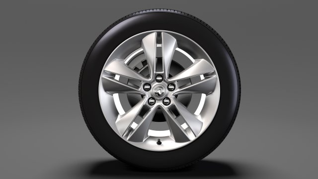 vauxhall combo tour wheel 2017 3D Model .c4d .max .obj .3ds .fbx .stl .blend 